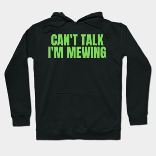 Can't Talk, I'm Mewing Hoodie